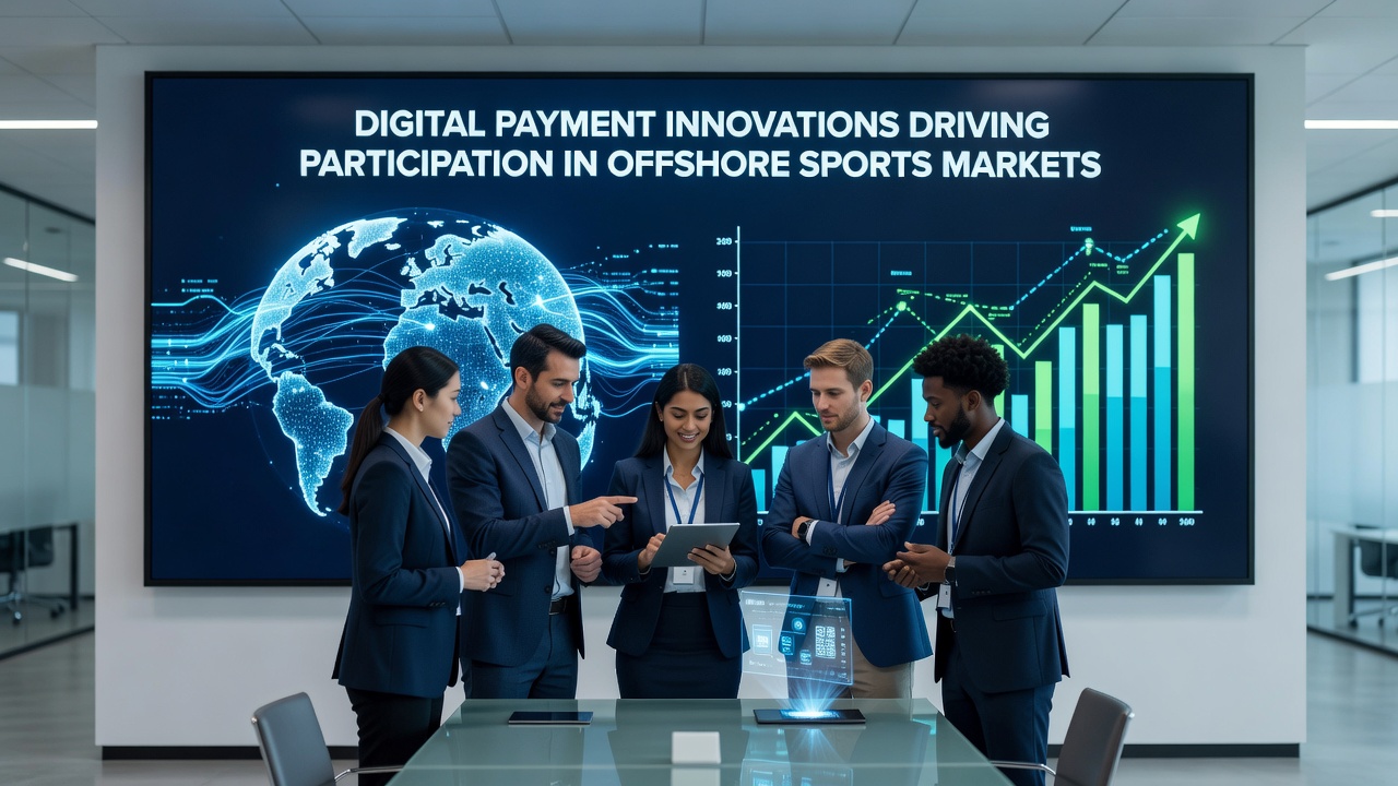 Digital payment systems interface showing cryptocurrency and e-wallet options for offshore sports betting transactions
