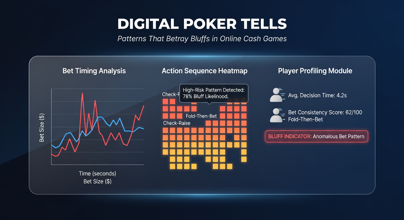 Close-up of poker HUD stats highlighting bet sizing patterns and timing graphs on a multi-table setup