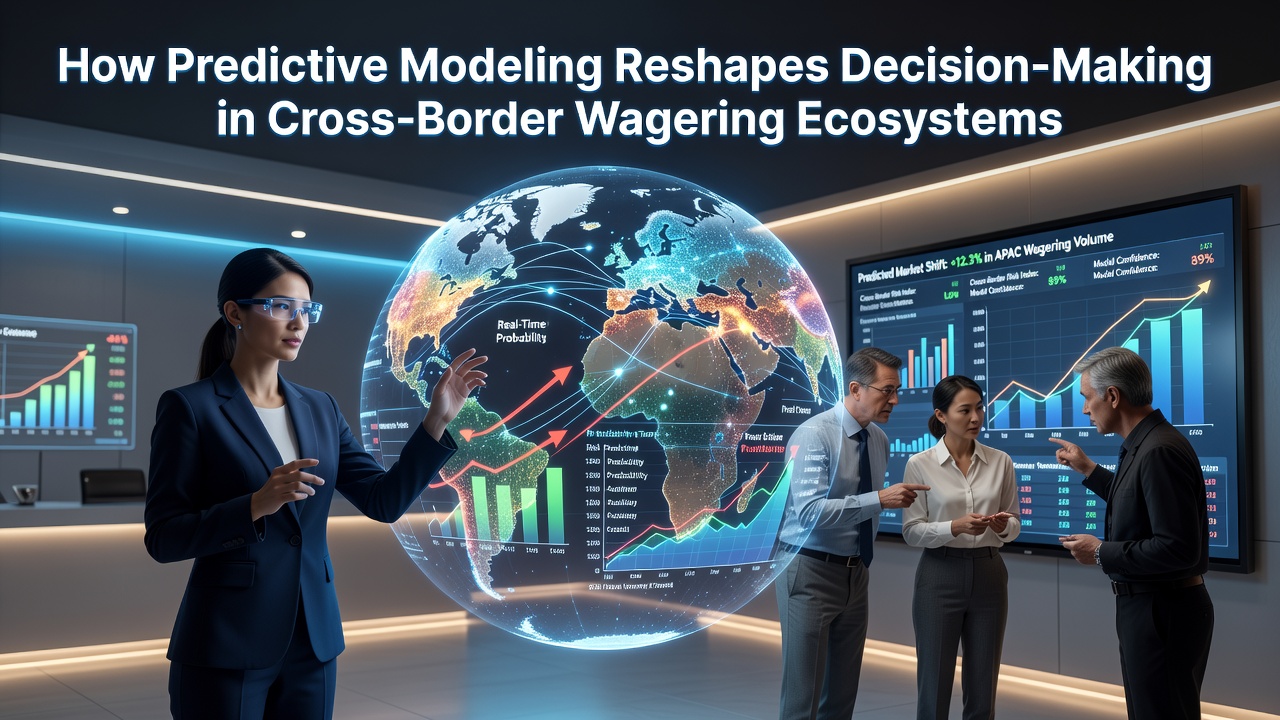 Visual representation of data analytics dashboards used in international wagering platforms showing predictive models at work