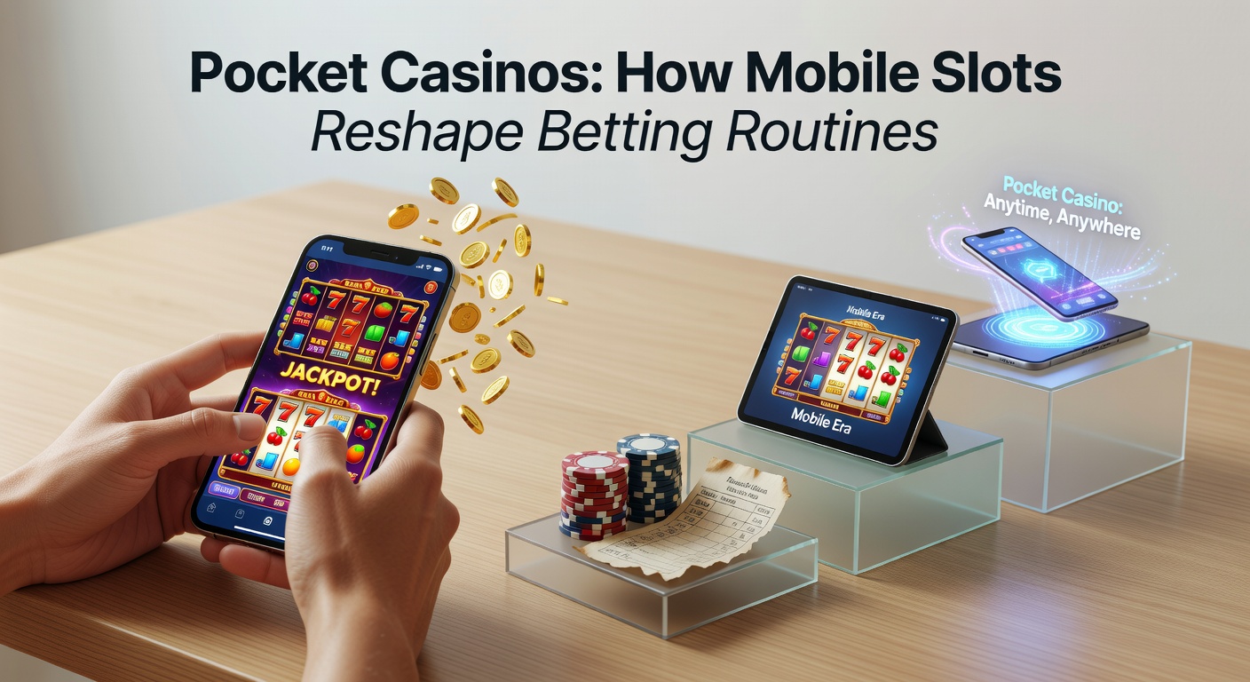 A sleek smartphone screen glowing with colorful mobile slot reels spinning in a casual setting, capturing the essence of on-the-go casino action
