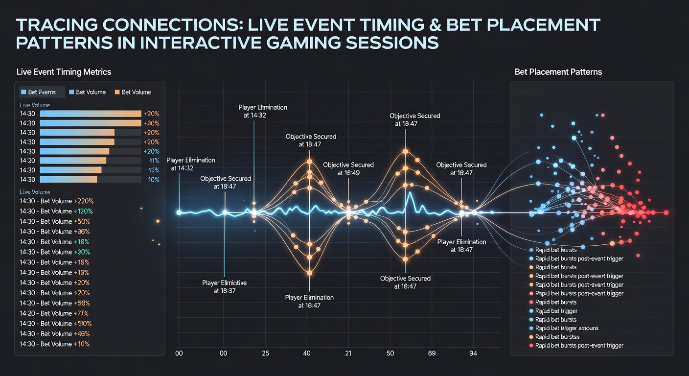 Heatmap illustrating bet density peaks aligned with live game clock milestones across multiple interactive sessions